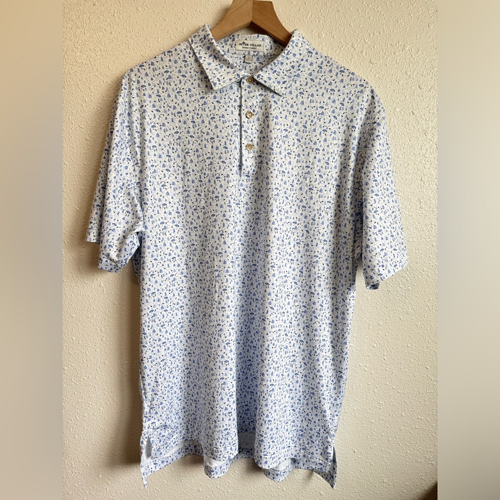 Peter Millar Summer Comfort Polo Short Sleeve Size Large